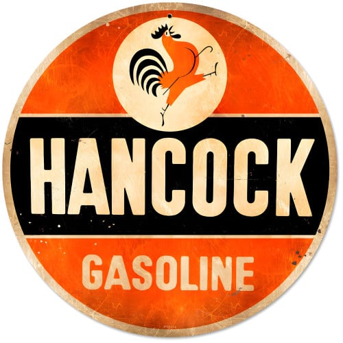 Hancock Old School Metal Sign - 14" Round