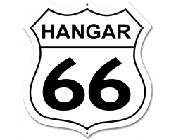 Hangar 66 Metal Sign