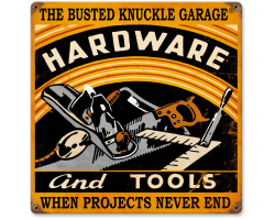 Hardware And Tools Metal Sign