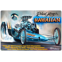 Hawaiian Metal Sign - 24" x 16"