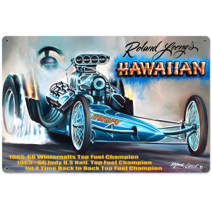Hawaiian Metal Sign - 24" x 16"
