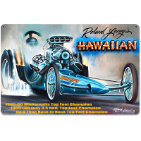 Hawaiian Metal Sign - 18" x 12"