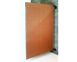 72" H Double Sided Wall Mount Swinging Pegboard