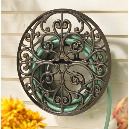 Hearts and Arrows French Bronze Aluminum Hose Hanger
