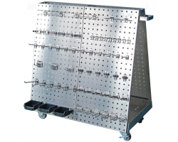 Heavy Duty Stainless Steel Square Hole Mobile Tool Storage Unit
