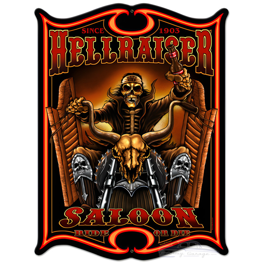 Hellraiser Metal Sign - 14" x 19"