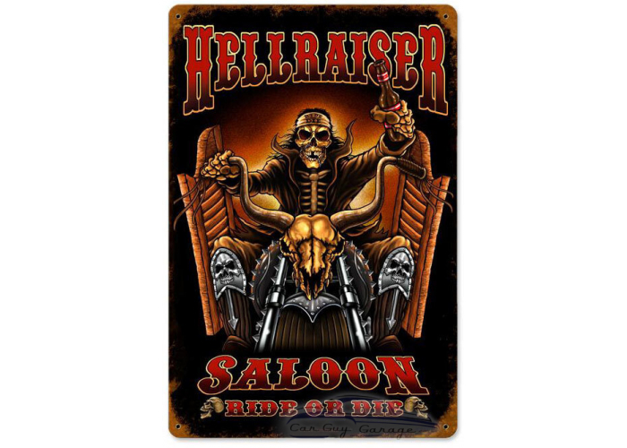 Hellraiser Metal Sign - 12" x 18"