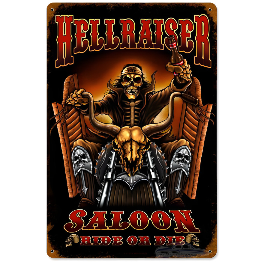 Hellraiser Metal Sign - 12" x 18"