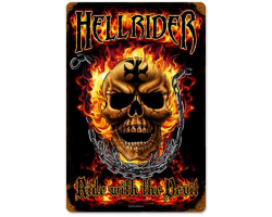 Hellrider Metal Sign