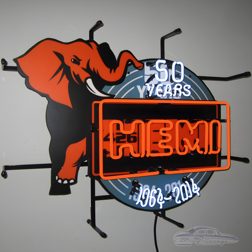 HEMI 50th Anniversary Neon Sign HEMI 50th Anniversary Neon Sign