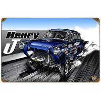 Henry J Metal Sign - 18" x 12"
