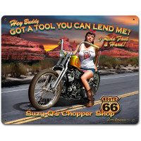 Hey Buddy Got a Tool? Metal Sign - 15" x 12"