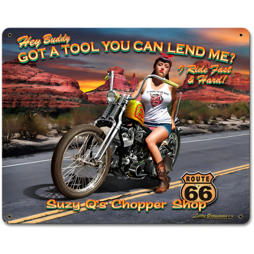 Hey Buddy Got a Tool? Metal Sign - 15" x 12"