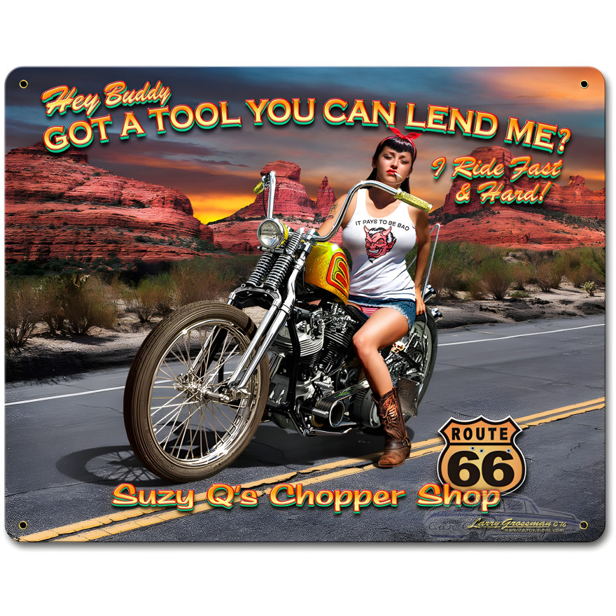 Hey Buddy Got a Tool? Metal Sign - 15" x 12"