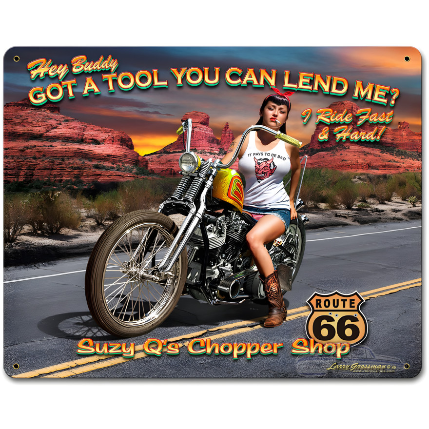 Hey Buddy Got a Tool? Metal Sign - 30" x 24"