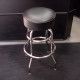 High Grade Black Padded Shop Stool