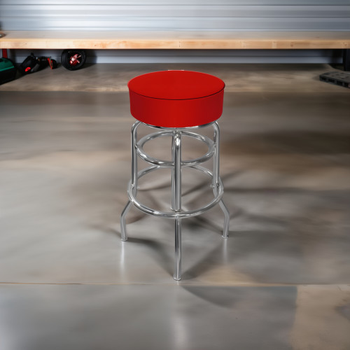 High Grade Red Padded Shop Stool