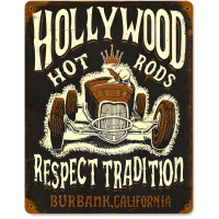 Hollywood Roadster Sign - 11" x 14"