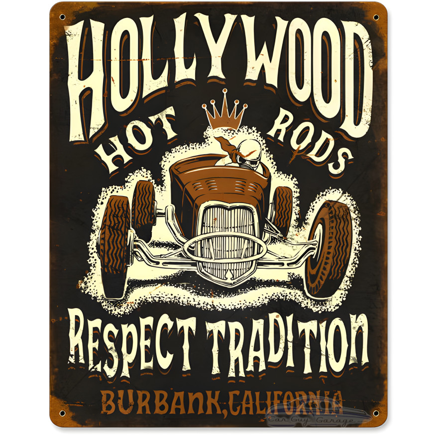 Hollywood Roadster Sign - 11" x 14"