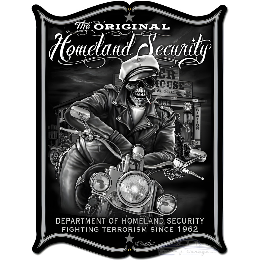 Homeland Security Metal Sign - 24" x 33"