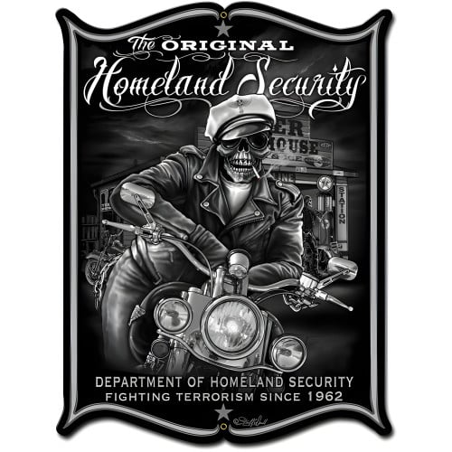 Homeland Security Metal Sign - 18" x 24"