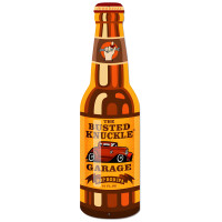 Hop Rod Bottle Metal Sign - 8" x 26"