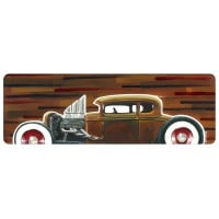 32 Hotrod Coupe Metal Sign - 24" x 8"