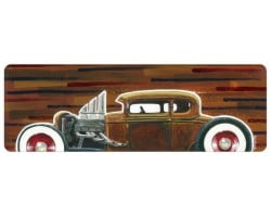 32 Hotrod Coupe Metal Sign - 24" x 8"