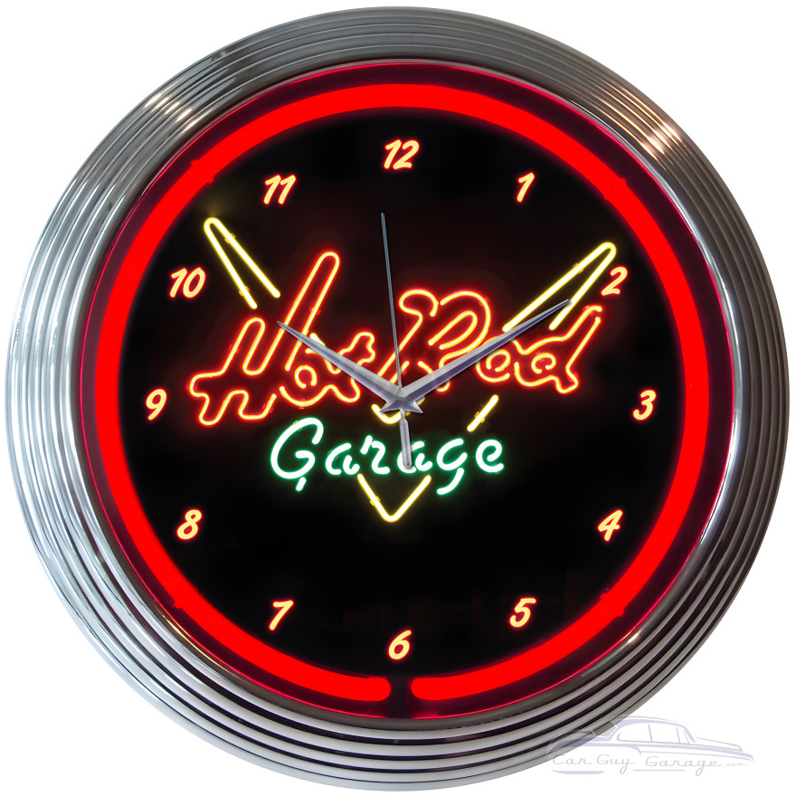 Hot Rod Garage Neon Clock Hot Rod Garage Neon Clock
