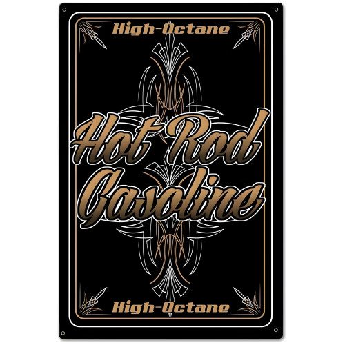 Hot Rod Gas Metal Sign - 20" x 30"
