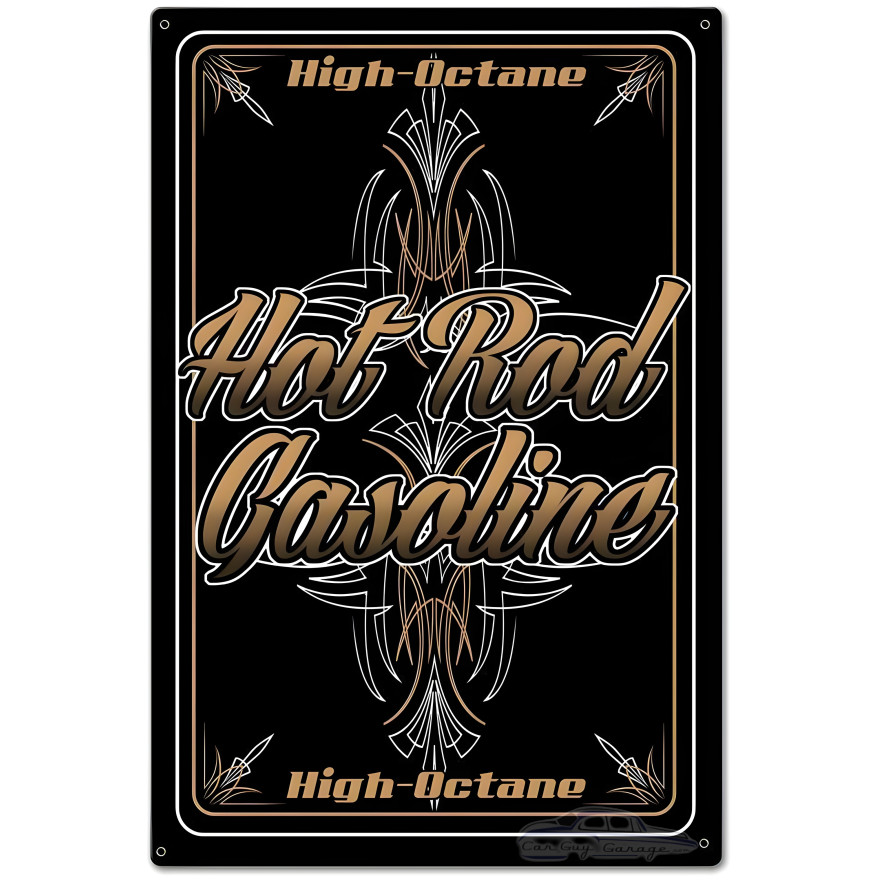 Hot Rod Gas Metal Sign - 20" x 30"
