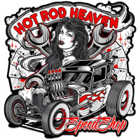 Hot Rod Heaven 2 Metal Sign - 24" x 25"