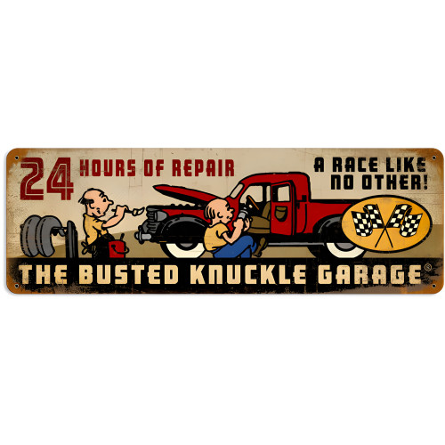 24 Hours of Repair Metal Sign - 24" x 8"
