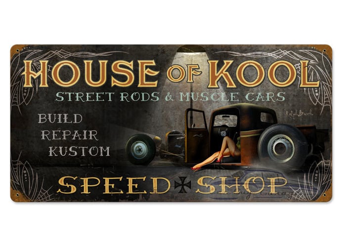 House Of Kool Metal Sign
