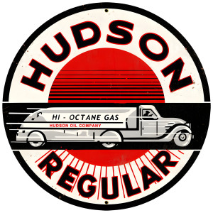 Hudson Regular Metal Sign - 28" Round