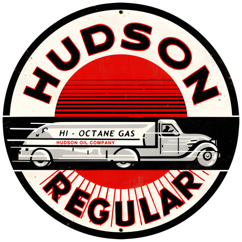 Hudson Regular Metal Sign - 28" Round