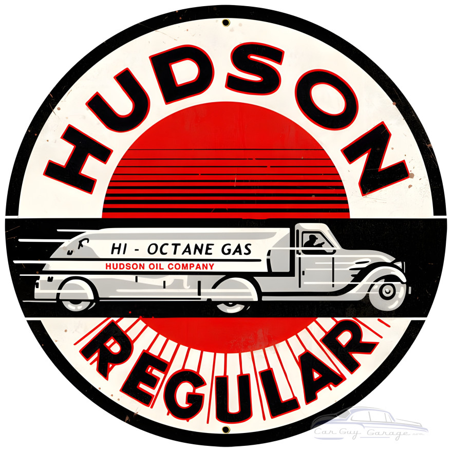 Hudson Regular Metal Sign - 28" Round