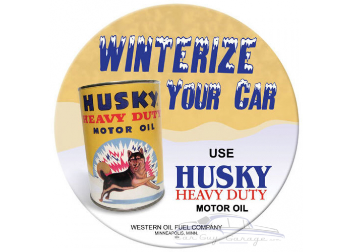 Husky Motor Oil Metal Sign