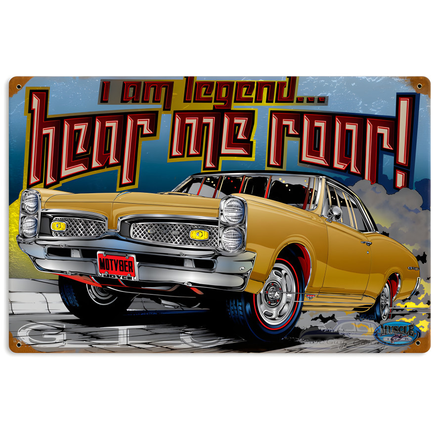 I Am Legend Metal Sign - 18" x 12"