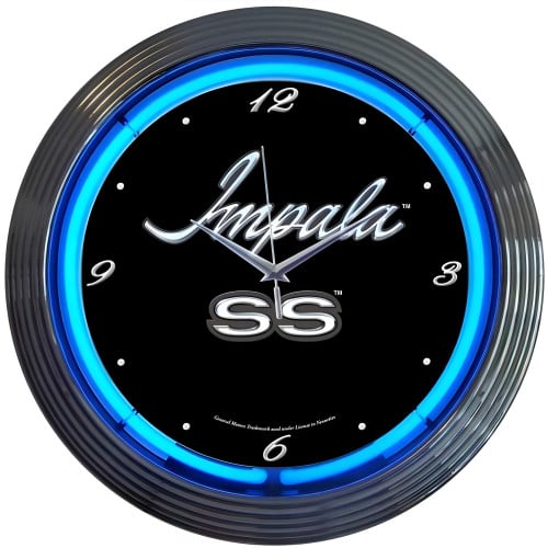 Impala SS Neon Clock