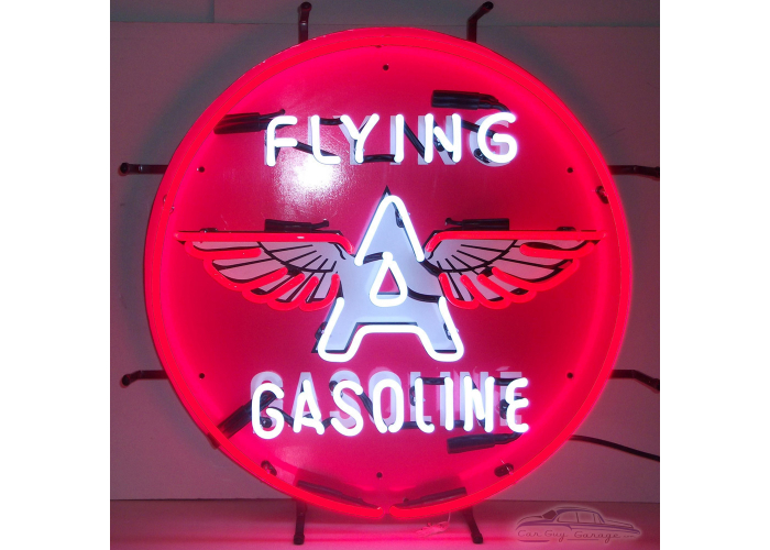 24 Inch Flying A Gasoline Neon Sign
