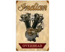 Indian Engine Sign - 12" x 18"