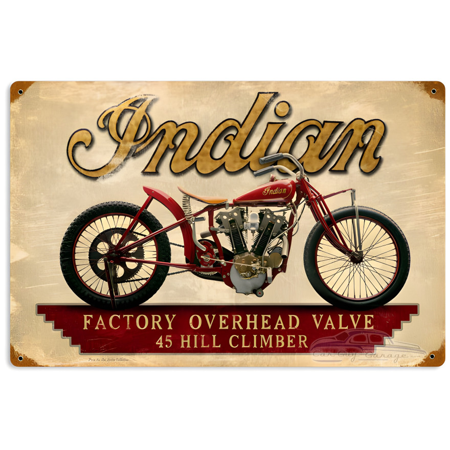 Indian Hillclimber Sign - 18" x 12"