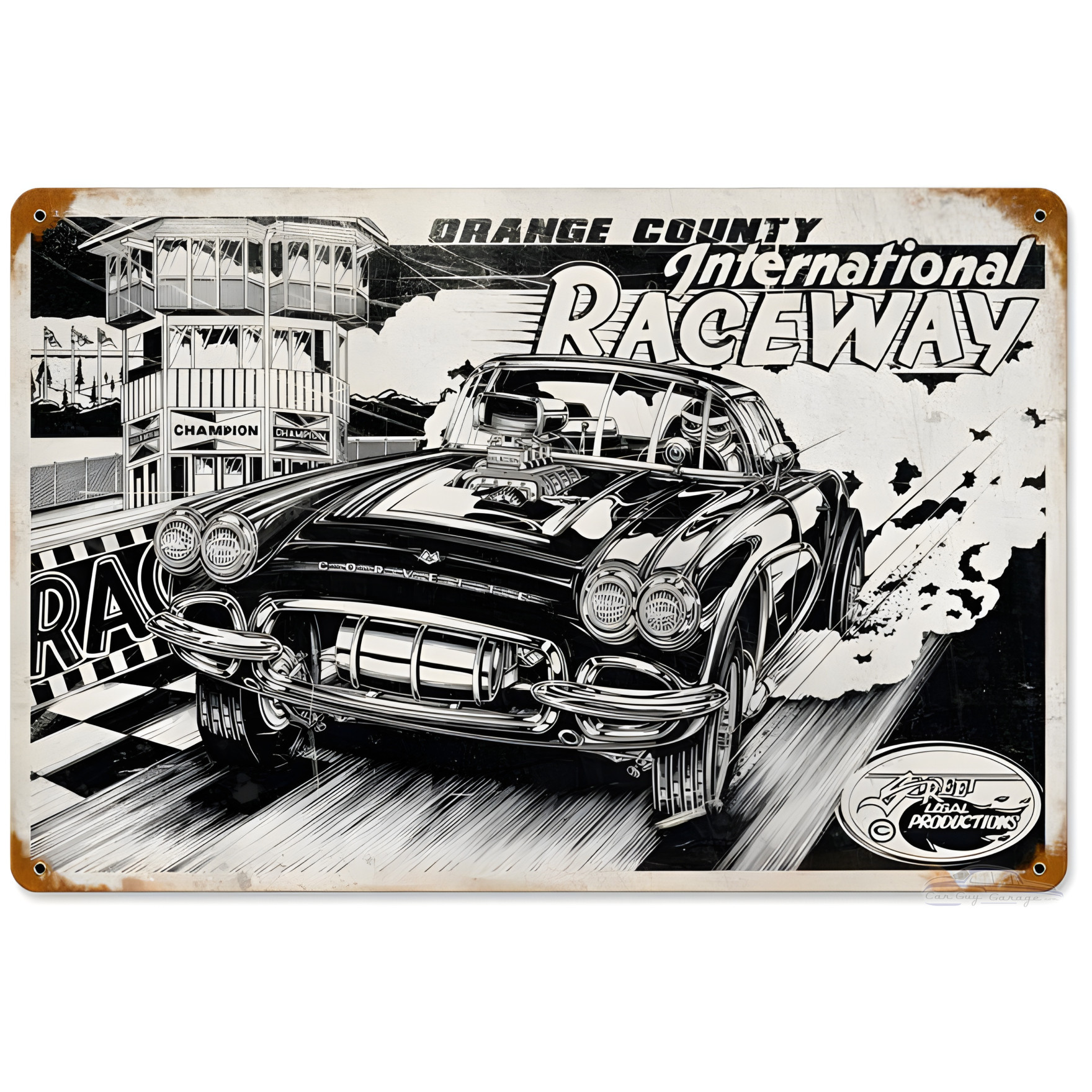 International Raceway Metal Sign - 18