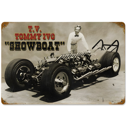 Ivo Show Boat Metal Sign - 18" x 12"