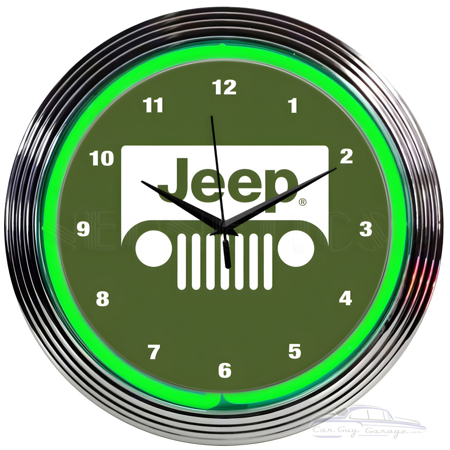 Jeep Neon Clock Jeep Neon Clock