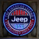 Jeep Round Neon Sign Jeep Round Neon Sign