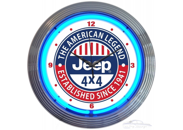 Jeep the American Legend Neon Clock