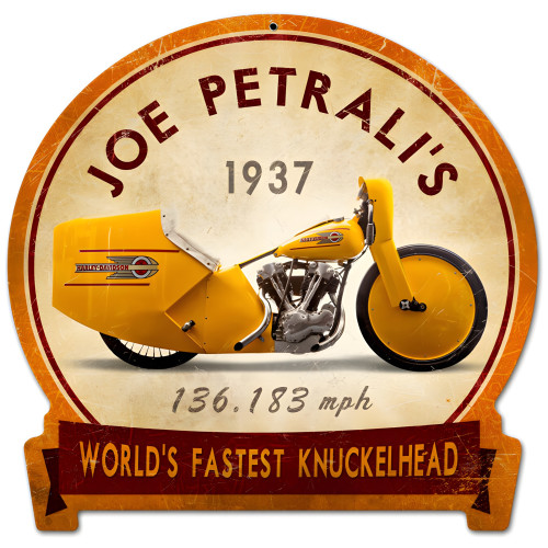 Joe Petrali Sign - 15" x 16"