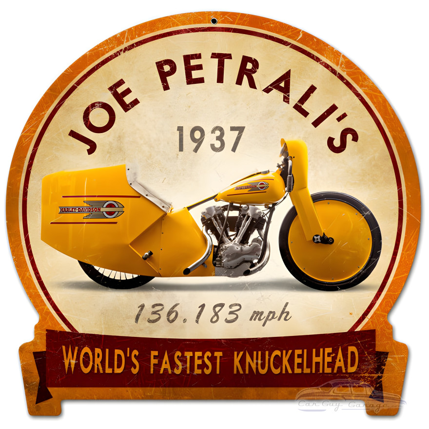 Joe Petrali Sign - 15" x 16"